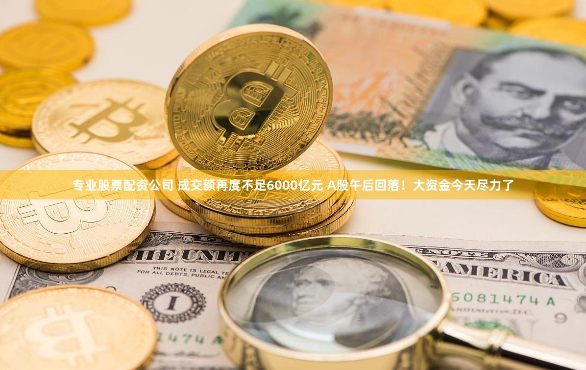 专业股票配资公司 成交额再度不足6000亿元 A股午后回落！大资金今天尽力了